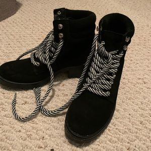 Steve Madden Black Boots 8 1/2